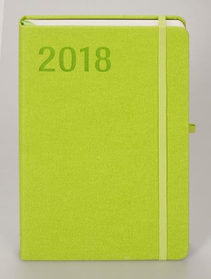 Antra, kalendarz ksiązkowy 2018, format A5, Popart, zielony Antra