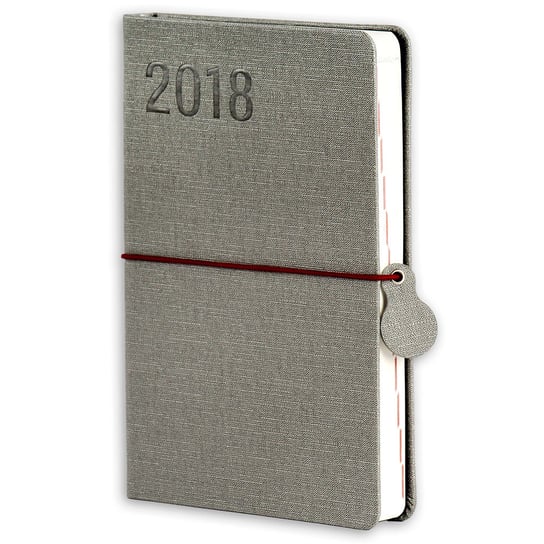 Antra, kalendarz książkowy 2018, format A5, Renesans, szary Antra