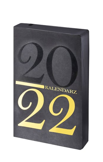 Antra, Kalendarz książkowy Kraft 2022 A5, Czarny Antra Ryszard Polubiec
