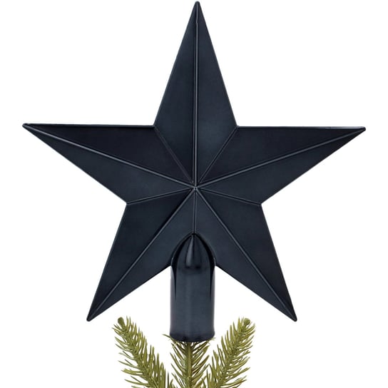 Antracytowa gwiazda na choinkę, czubek 20 cm Inna marka