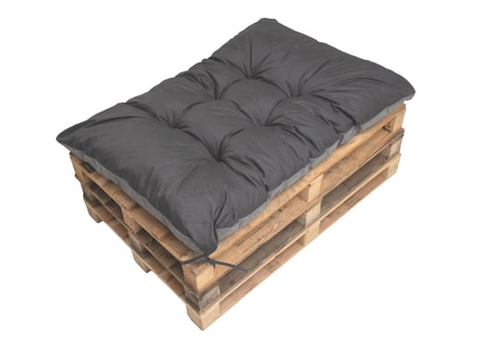 Antracytowa poduszka na paletę, 120x50, poduszka na meble ogrodowe z palet, poduszka do ogrodu, poduszka zewnętrzna/ Setgarden Inna marka