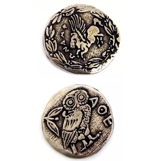 Antyczna Srebrna Metalowa Moneta 1 szt RGFK