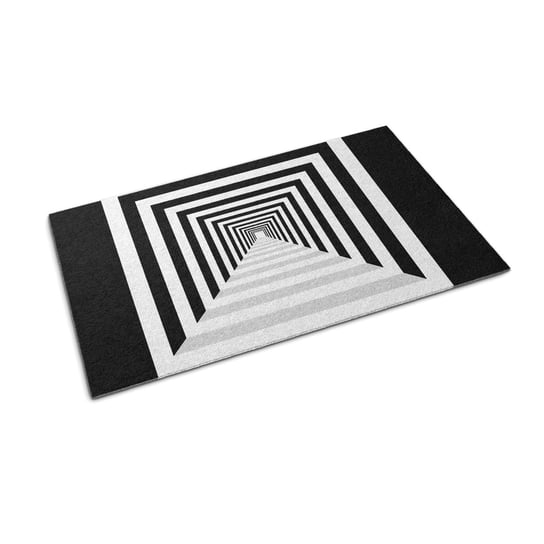 Antypoślizgowa wycieraczka - 60x40 cm - Tunel 3d geometryczny Tulup