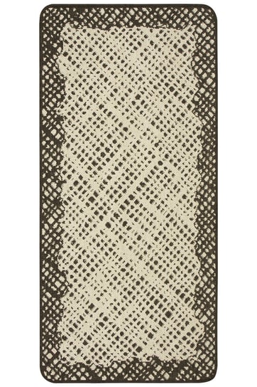 Antypoślizgowy Dywan Kuchenny Flex 19654/19 Brown Brąz Beż Kratka-67x250 cm Inna marka