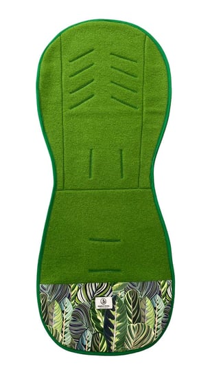 Antypotowa wkładka do wóźka spacerowego - Zielone palmy Simple Wool