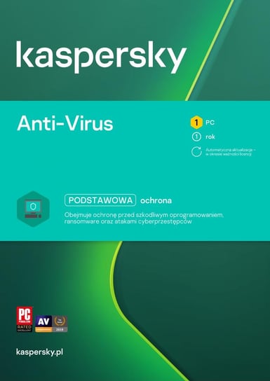 Antywirus Kaspersky Anti-Virus - 1 urządzenie 1 rok Kaspersky