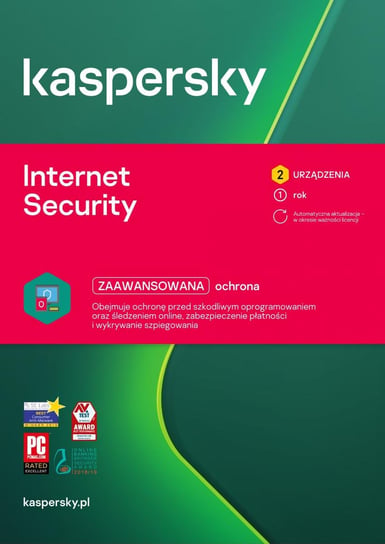 Antywirus Kaspersky Internet Security - 2 urządzenia 1 rok Kaspersky