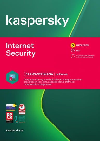 Antywirus Kaspersky Internet Security - 5 urządzeń 1 rok Kaspersky