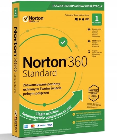 Antywirus Symantec Norton 360 Standard Pl 1 Urządzenie 1 Rok 