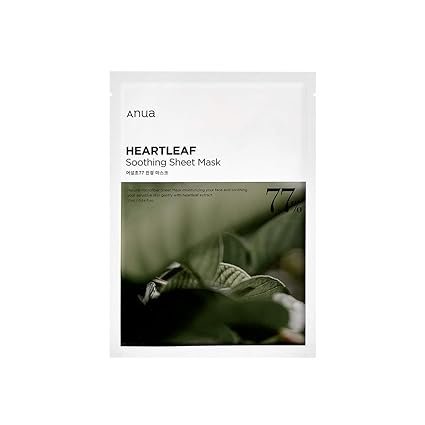 Anua, Heartleaf, 77% Soothing Sheet Mask, Maseczka Do Twarzy, 25ml Anua