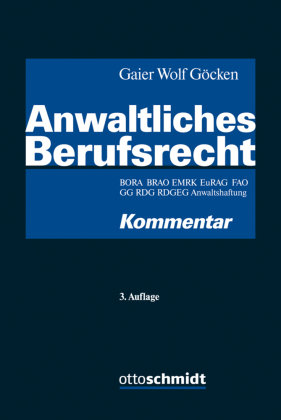 Anwaltliches Berufsrecht Schmidt Otto, Schmidt Otto Kg Verlag