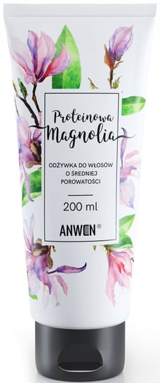Anwen, Proteinowa Magnolia, 200 ml, odżywka do włosów o średniej porowatości Anwen