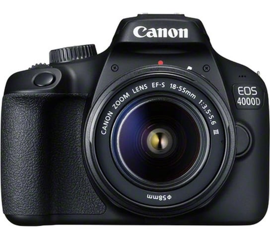 Aparat CANON EOS 4000D + Obiektyw CANON EF-S, 18-55 mm, f/3.5-5.6, III Canon