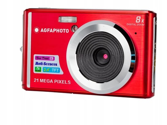 Aparat Cyfrowy Agfa Agfaphoto Dc5200 21mp Hd 720p / Czerwony AGFAPHOTO