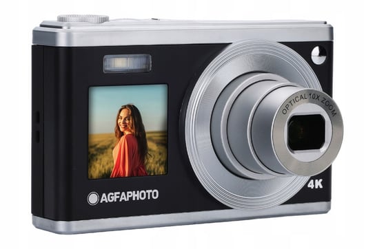 Aparat Cyfrowy Agfaphoto 50mp Video 4k 10x Zoom Optyczny Dwa Ekrany / Dc9200  czarny AGFAPHOTO