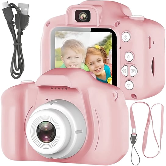 Aparat Cyfrowy Dla Dzieci 2 Kamery 1080P 2' Smycz retoo