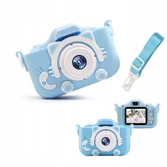 Aparat Cyfrowy Dla Dzieci Kamera Gry X5 Niebieski Kotek Inna marka