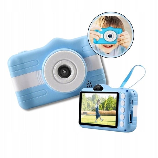Aparat Cyfrowy Dla Dzieci Kamera Gry Zabawa X600 Niebieski Inna marka