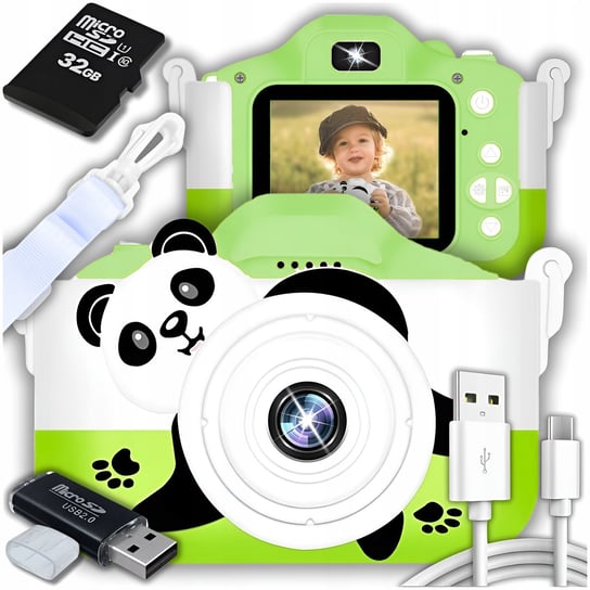 Aparat Fotograficzny Cyfrowy Dla Dzieci 40Mpx Kamera Zabawka Gry + Karta 32Gb ZeeTech