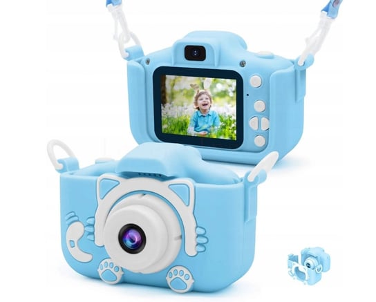 Aparat fotograficzny dla dzieci Kotek HD 40 MP Gry Niebieski Frahs
