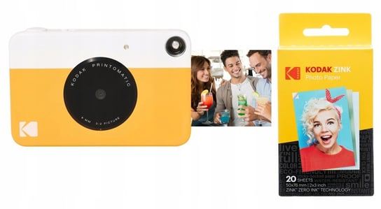 Aparat Kodak Printomatic 5mp + Wkład Papier 20 Szt. - ŻÓŁty Kodak