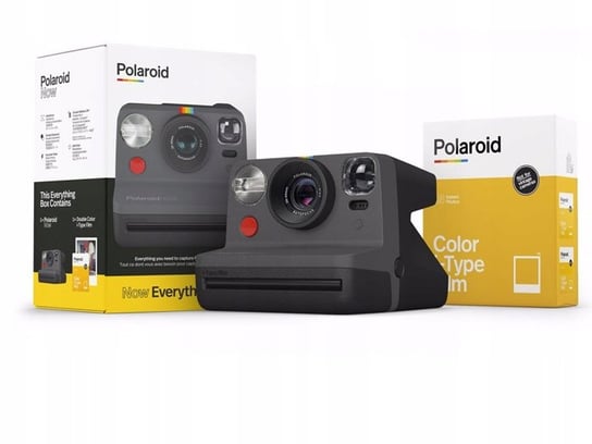 Aparat Natychmiastowy Polaroid Now + Wkład Papier I-type Color / Czarny Polaroid