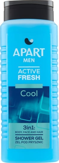 Apart Men, Active Fresh Cool, 3w1 Żel pod prysznic, 500ml Apart