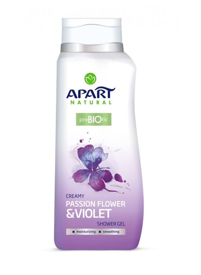 Apart Natural, Prebiotic, żel pod prysznic Passion Flower & Violet, 400 ml Apart