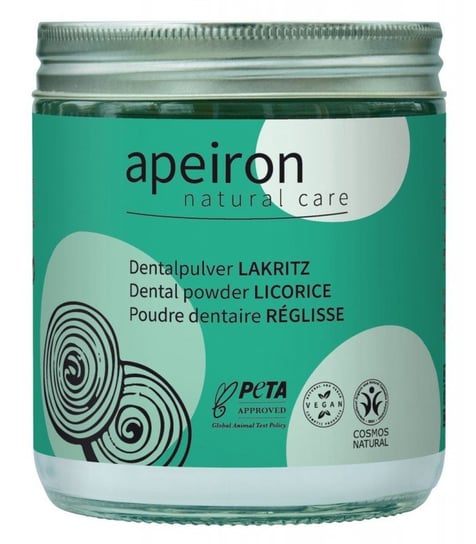 Apeiron, Proszek do czyszczenia zębów, LUKRECJA, uzupełnienie, Cosmos Natural, Vegan, 200 g Apeiron