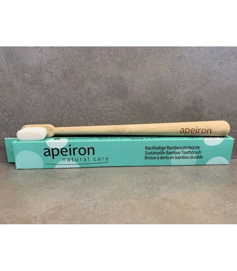 Apeiron, Szczoteczka do zębów Finident bambusowa z ultracienkiem włosiem, Biały Apeiron