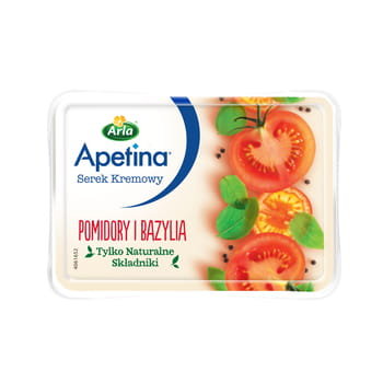 Apetina Serek Kremowy Pomidory i Bazylia 125g Apetina