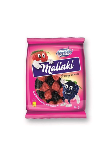 Apetitki Żelki malinki 80 g Apetitki