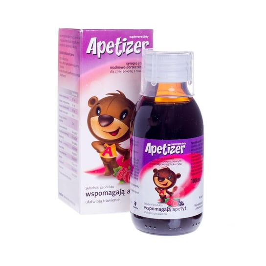 Apetizer Junior, syrop o smaku malinowo-porzeczkowym, 100 ml Aflofarm