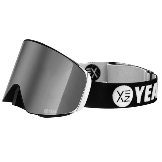 Apex Magnetic Ski Snowboard Goggles Silver Mirrored/Silver YEAZ