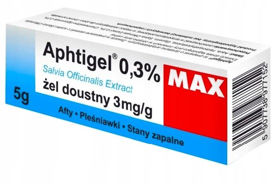 Aphtigel Max, Żel na afty i pleśniawki 0.3, 5 g HECPHARMA