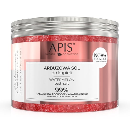 APIS, Arbuzowe Orzeźwienie aromatyczna sól do kąpieli z ekstraktem z arbuza i melona 650g Apis
