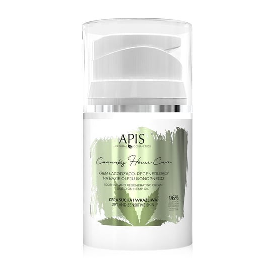 Apis, Cannabis Home Care, krem łagodząco-regenerujący na bazie oleju konopnego, 50 ml Apis