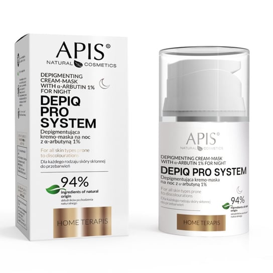 Apis, Depiq Pro System, Depigmentująca Krem-maska Na Noc Na Przebarwienia, 50ml Apis