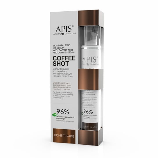 Apis, Home Terapis Coffee Shot, Biorewitalizujące Serum Pod Oczy Z Kwasem Kawowym I Olejem Nasion Kawy, 10ml Apis