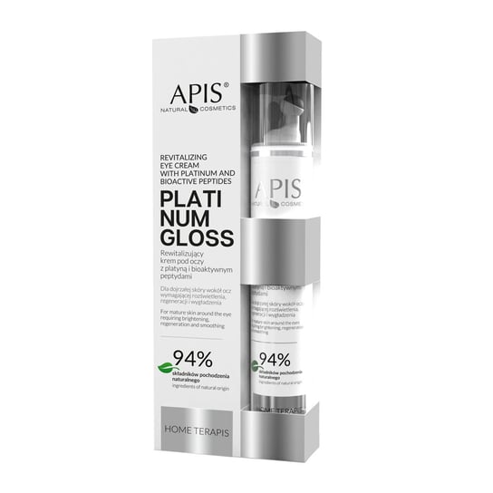 Apis, Home Terapis Platinum Gloss, Rewitalizujący Krem Pod Oczy Z Platyną I Bioaktywnymi Peptydami, 10ml Apis