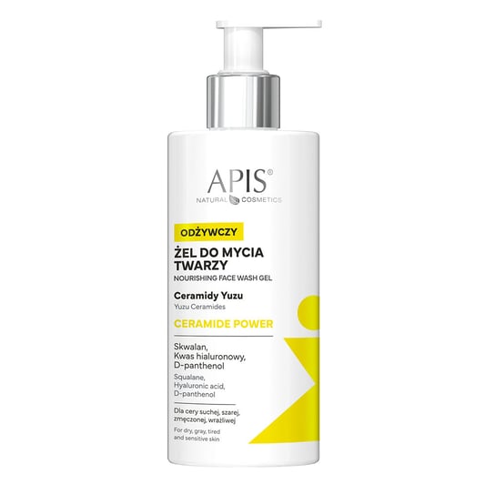 Apis Natural Cosmetics, Ceramide Power, Odżywczy Żel Do Mycia Twarzy, 300ml Apis Natural Cosmetics