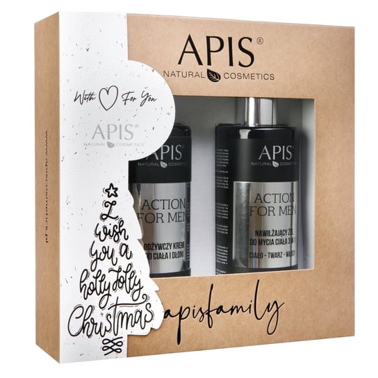 Apis, Zestaw Świąteczny Action for men, 2 szt. Apis Natural Cosmetics