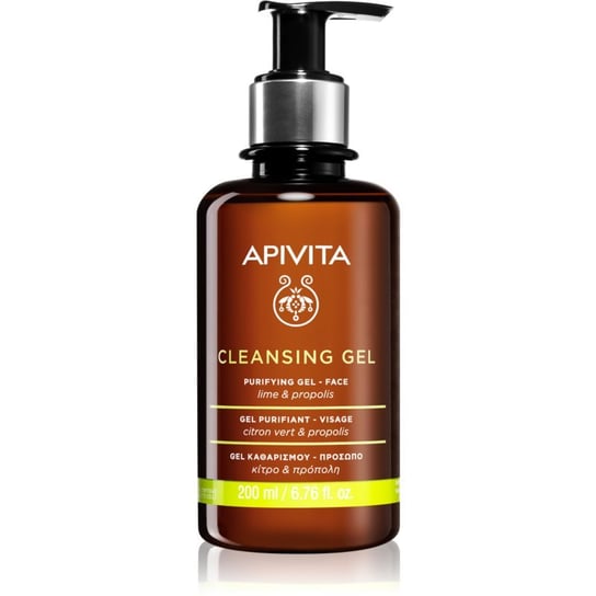 Apivita Cleansing Propolis & Lime żel oczyszczający do skóry tłustej i mieszanej 200 ml APIVITA