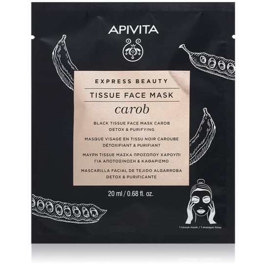 Apivita Express Beauty Carob maseczka w płachcie z efektem detoksykującym Inna marka