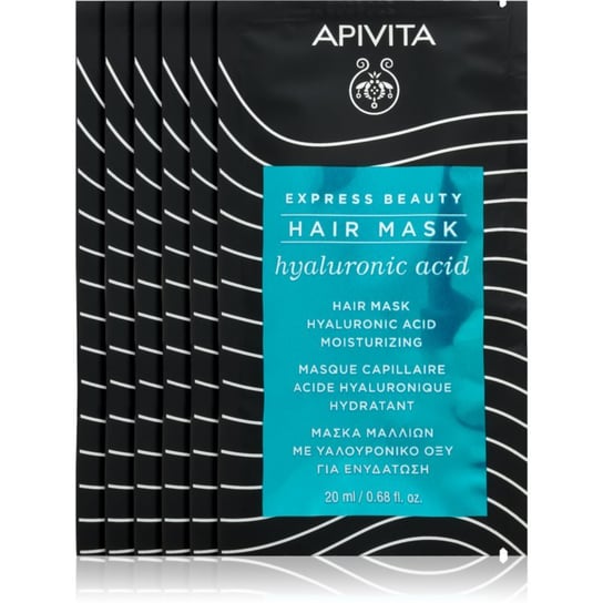 Apivita Express Beauty Hyaluronic Acid maska nawilżająca do włosów 20 ml APIVITA