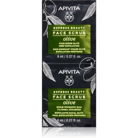 Apivita Express Beauty Olive peeling intensywnie oczyszczający do twarzy 2 x 8 ml APIVITA