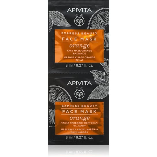 Apivita Express Beauty Orange maseczka rozjaśniająca do twarzy 2x8 ml APIVITA