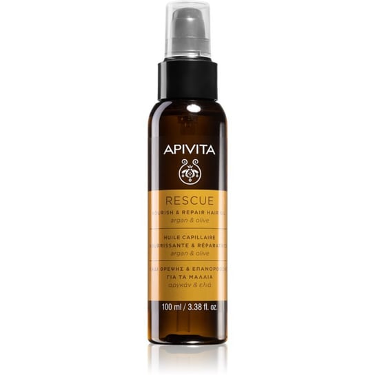 Apivita Holistic Hair Care Argan Oil & Olive nawilżający i odżywczy olejek do włosów z olejkiem arganowym 100 ml Inna marka