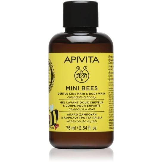 Apivita Kids Mini Bees szampon dla dzieci do włosów i ciała 75 ml APIVITA