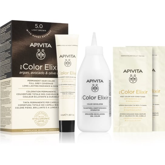 Apivita My Color Elixir farba do włosów bez amoniaku odcień 5.0 Light Brown Inna marka